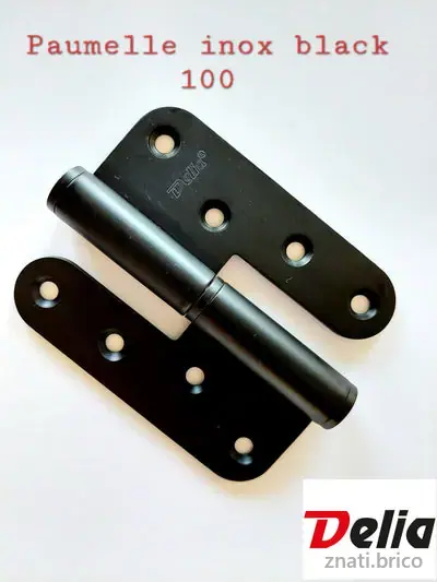 paumelle inox 100 black PVD