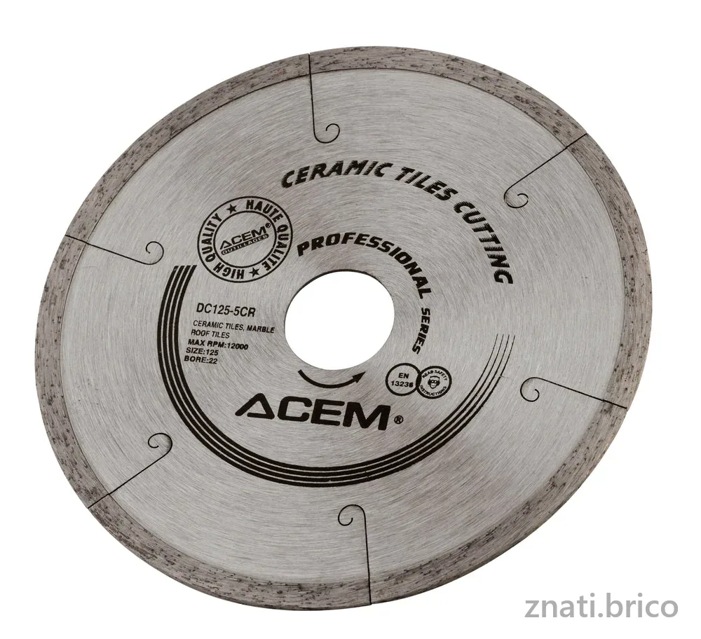 DISQUE À TRONÇONNER DIAMANTÉ POUR CÉRAMIQUE