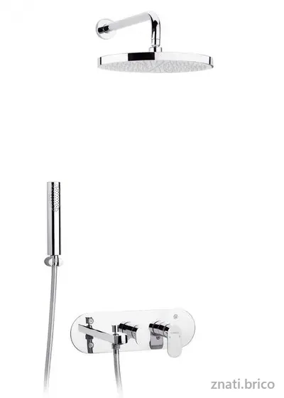 Kit mitigeur de bain-douche encastré 3 sorties Sfax