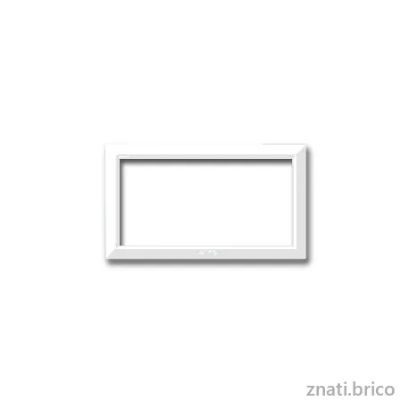 CADRE POUR ZAMA / PERSONAL 44 RECTANGULAIRE 4 MODULES BLANC