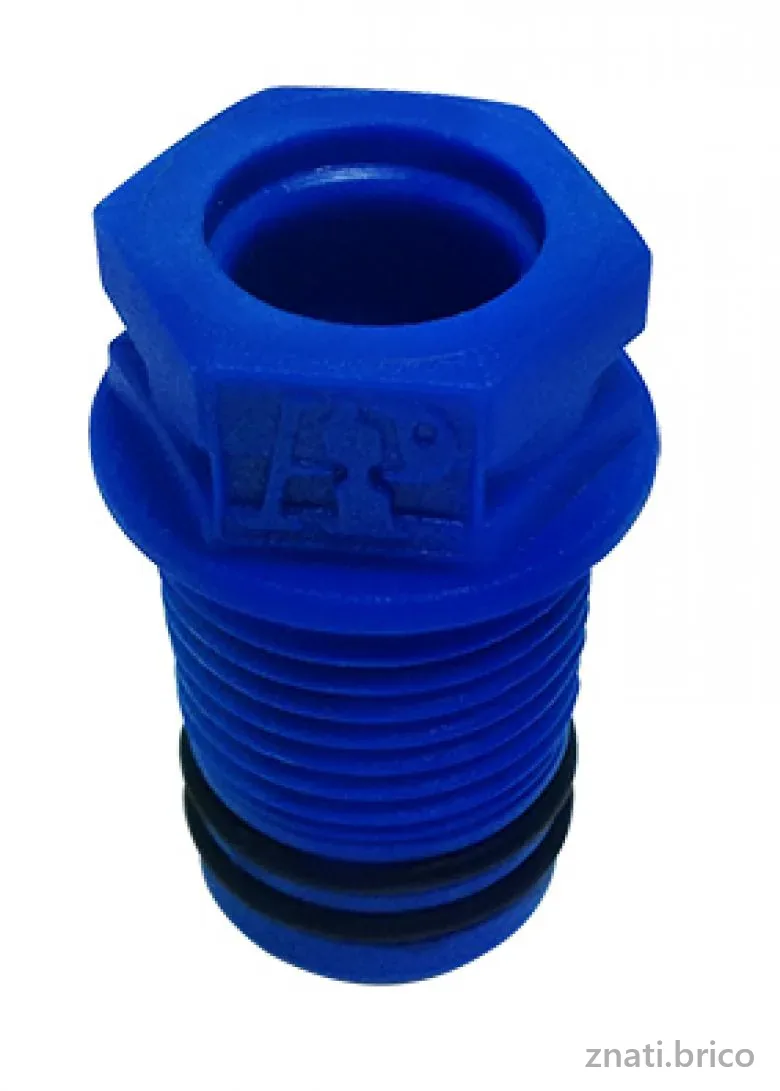 BOUCHE TUBE PEX 20 BLEU