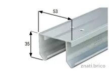 Rail De 2.5m Aluminium
