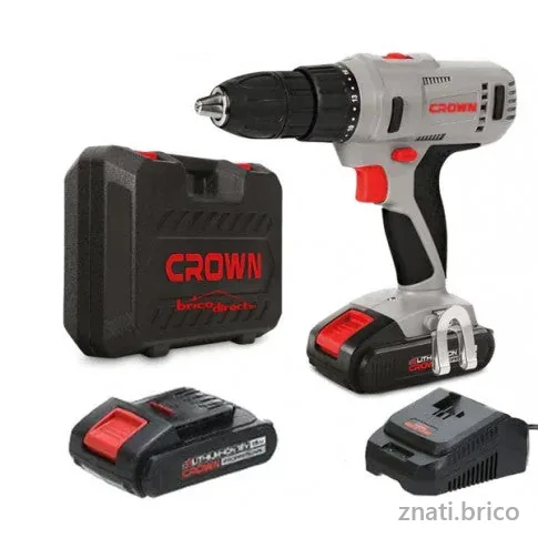Perceuse-Visseuse 18V avec deux batteries CROWN CRW CT21056L