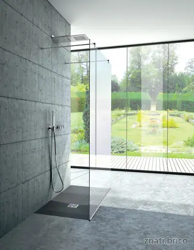 ESPACE DOUCHE NIAGARA paroi fixe (avec bras de soutien)