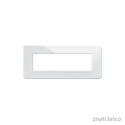 PLAQUE TECHNOPOLYMERE 44 RECTANGULAIRE BLANC 7 MODULES