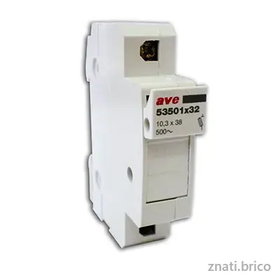 PORTE FUSIBLE RAIL DIN