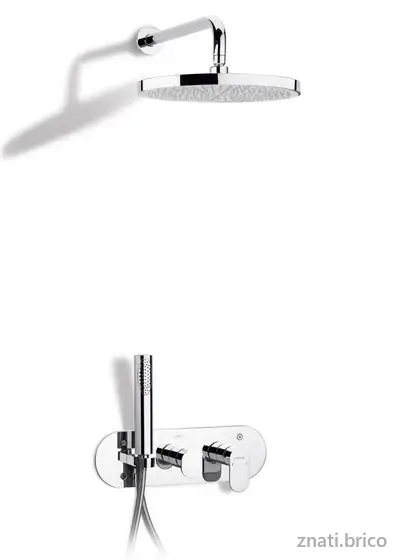 Kit mitigeur de douche encastré avec inverseur Sfax