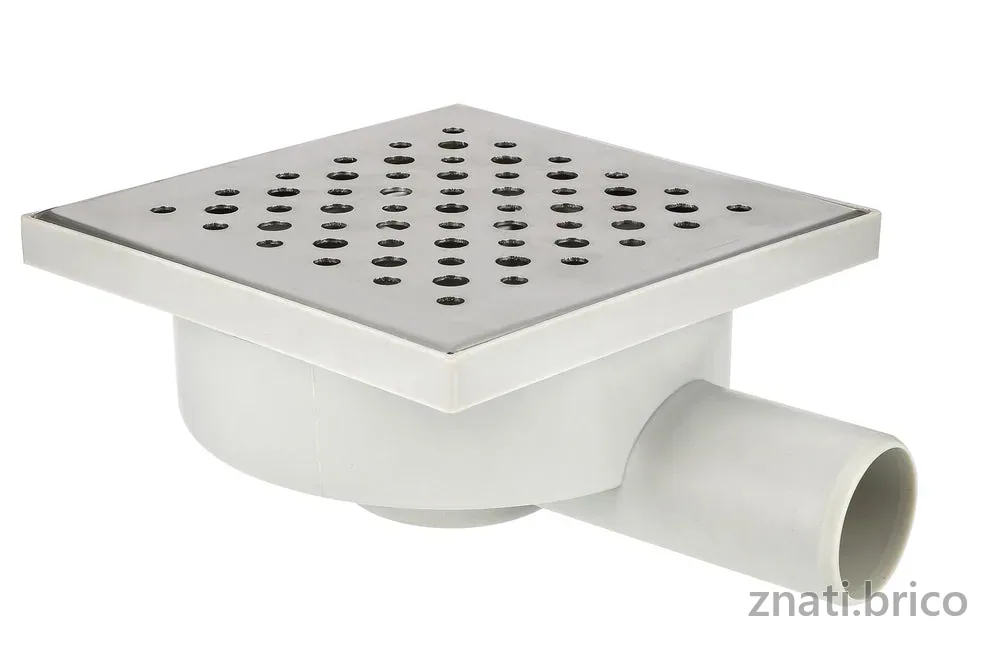 SIPHON DE SOL GRILLE INOX 150 * 150