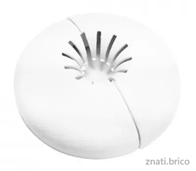 ROSACE CACHE TUBE BLANC