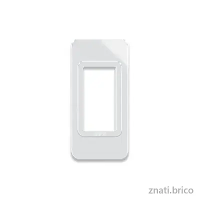PLAQUE POUR PROFILE ALU SYS44 MINI BLANC 1 MODULE
