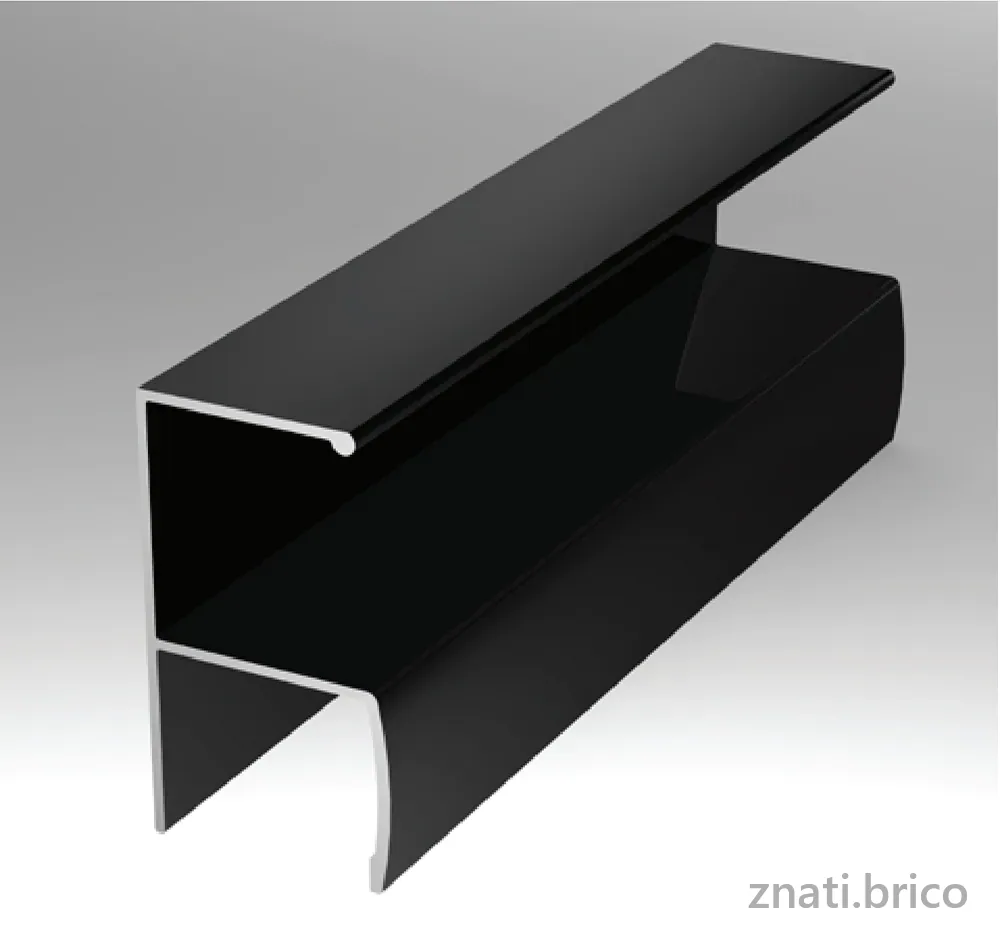 PROFILET POIGNEE ER 5909 NOIR MAT