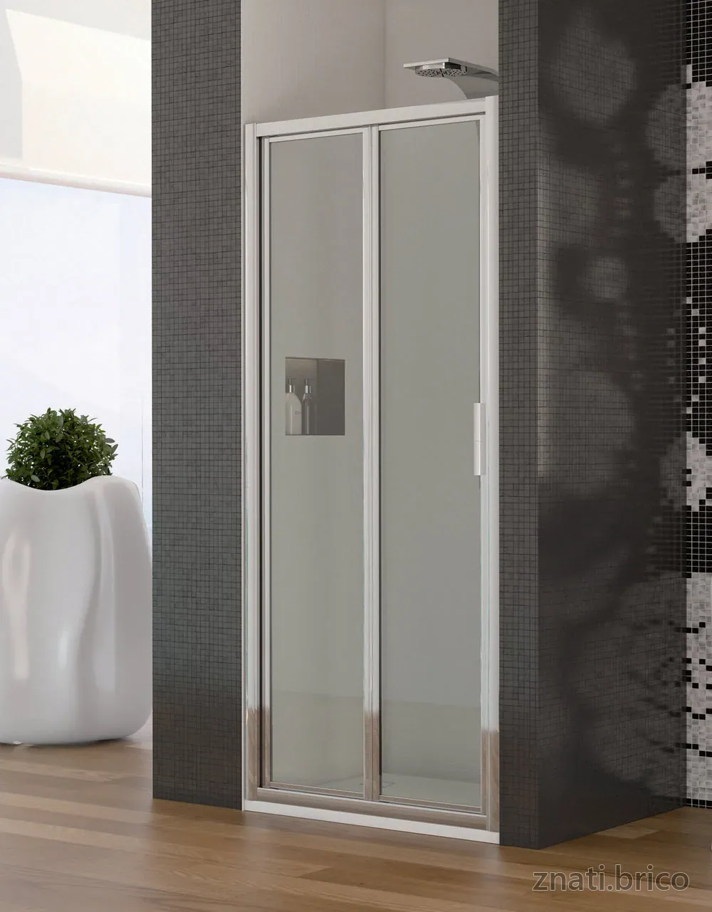 ESPACE DOUCHE RIVIERA niche 1 porte repliable