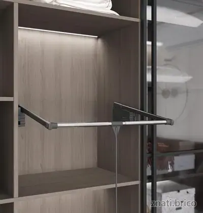 PENDERIE ESCAMOTABLE "850 - 1150 x 285 x 900" ANTHRACITE