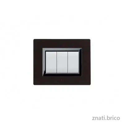 PLAQUES “VERA 44” POUR BOÎTES RÉCTANGULAIRES WENGE