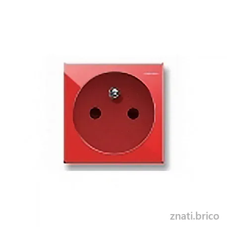 PRISE 2P+T FRANCAISE 16A S44 ROUGE