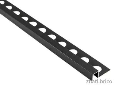 BAGUETTE FAIENCE ALU NOIR U 2.7