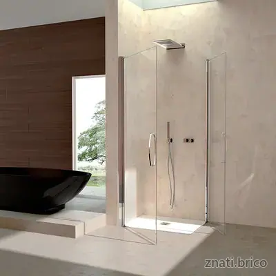 ESPACE DOUCHE RIO en angle 2 portes battantes
