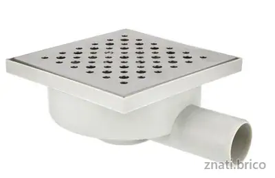 SIPHON DE SOL GRILLE INOX 150 * 150