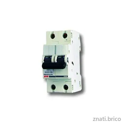 DISJONCTEUR MODULAIRE 1 POLE PLUS NEUTRE 16A COURBE C