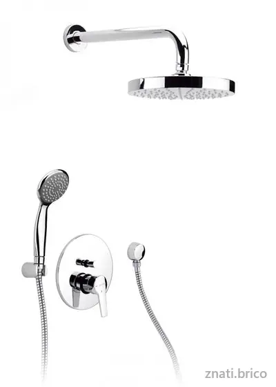 Kit mitigeur de douche encastré avec inverseur Douz