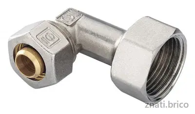 RACCORD COUDE ECROU LIBRE PEX