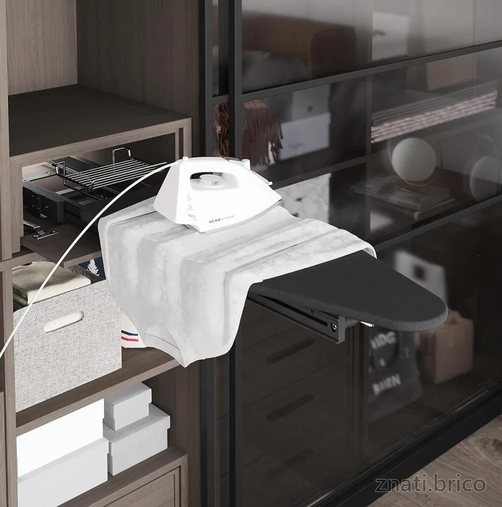 TABLE A REPASSER ENCASTRÉE PLIABLE 40CM "330 x 495 x 150"