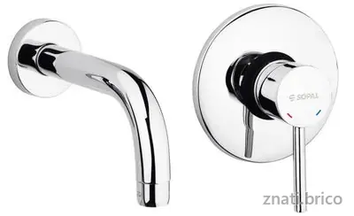 Mitigeur de lavabo encastré Bizerte