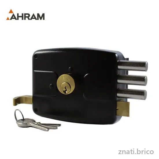 SERRURE A TIRAGE 140 HAUTE SECURITE 3 PISTON 120701 AHRAM