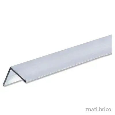 PROFILE CORNIERE ALUM 20*20*1.2MM 3MT ALU ANODISE' MAT SLST235