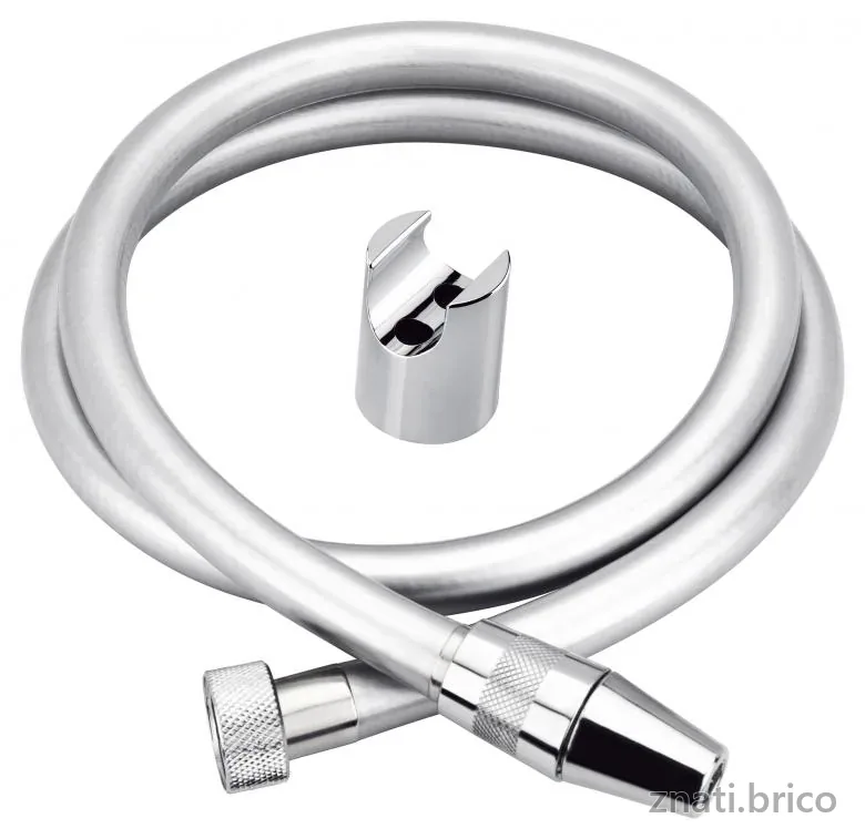 Flexible de toilette argent Bizerte 1M