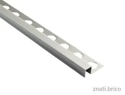BAGUETTE FAIENCE CARRE CHROME 2.7M 461A