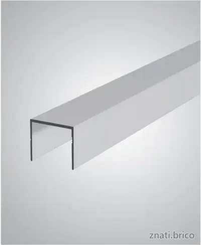 PROFILET U 5910 CHROME BRILLANT