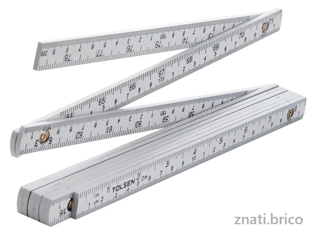 Tolsen HX25-VCES Règle pliable en fibre de verre 2 m
