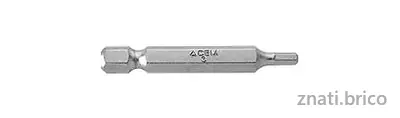 EMBOUT 1/4" POUR VIS 6 PANS