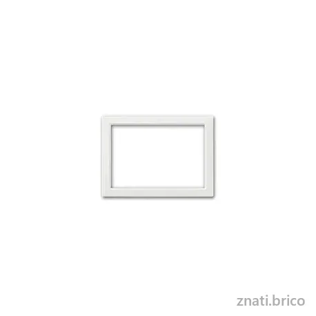 CADRE POUR ZAMA / PERSONAL 44 RECTANGULAIRE 3 MODULES BLANC