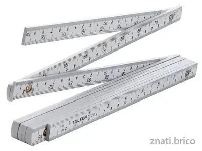 Tolsen HX25-VCES Règle pliable en fibre de verre 2 m