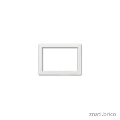 CADRE POUR ZAMA / PERSONAL 44 RECTANGULAIRE 3 MODULES BLANC