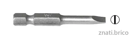 EMBOUT 1/4" POUR VIS À FENTE